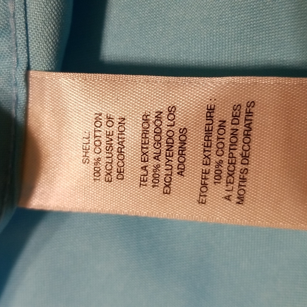 Chico's No Iron Top 3/4 Sleeve Blue Size Small NWOT - Picture 6 of 7